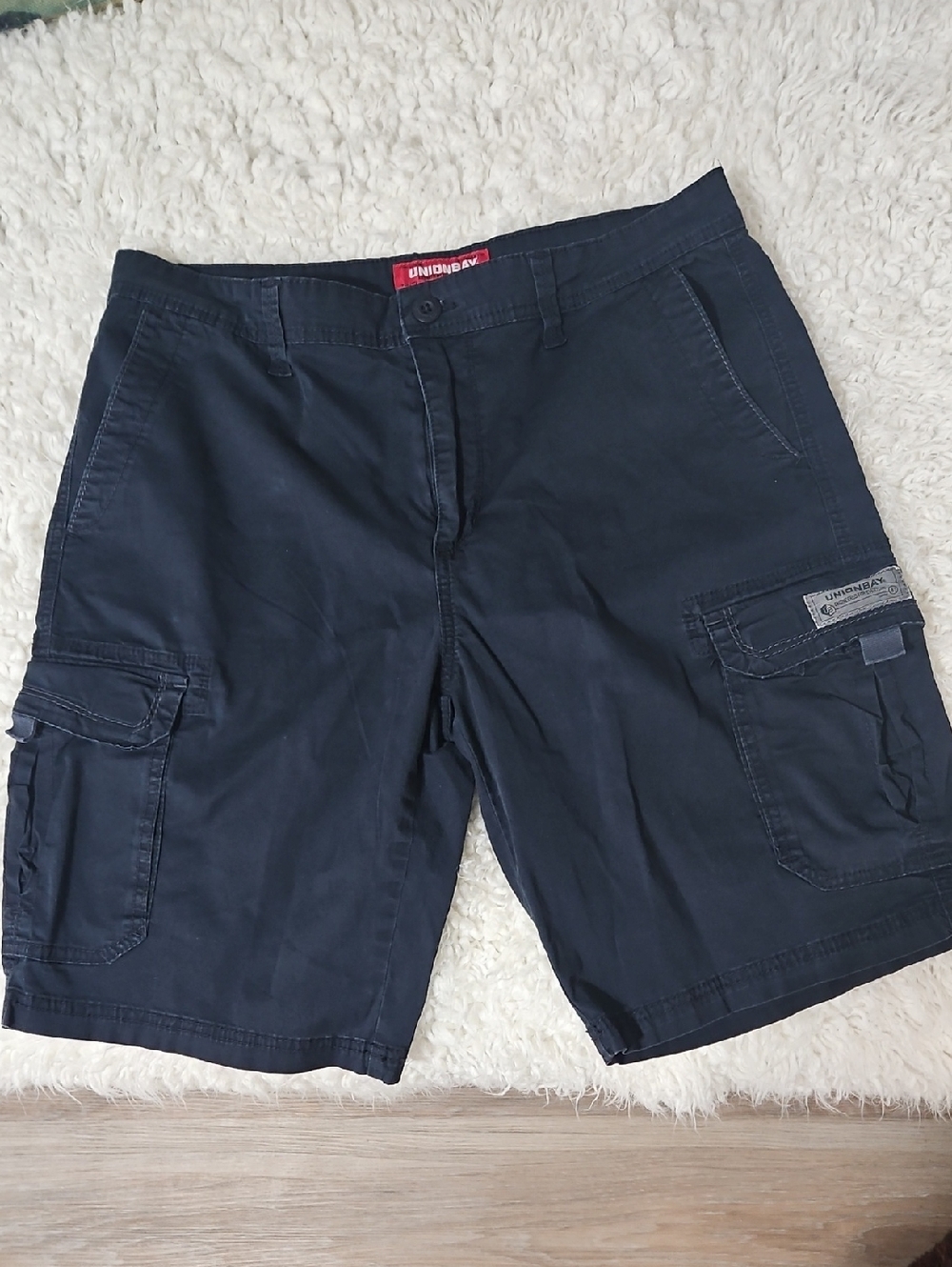UNIONBAY Men's Dark Navy Cargo Shorts